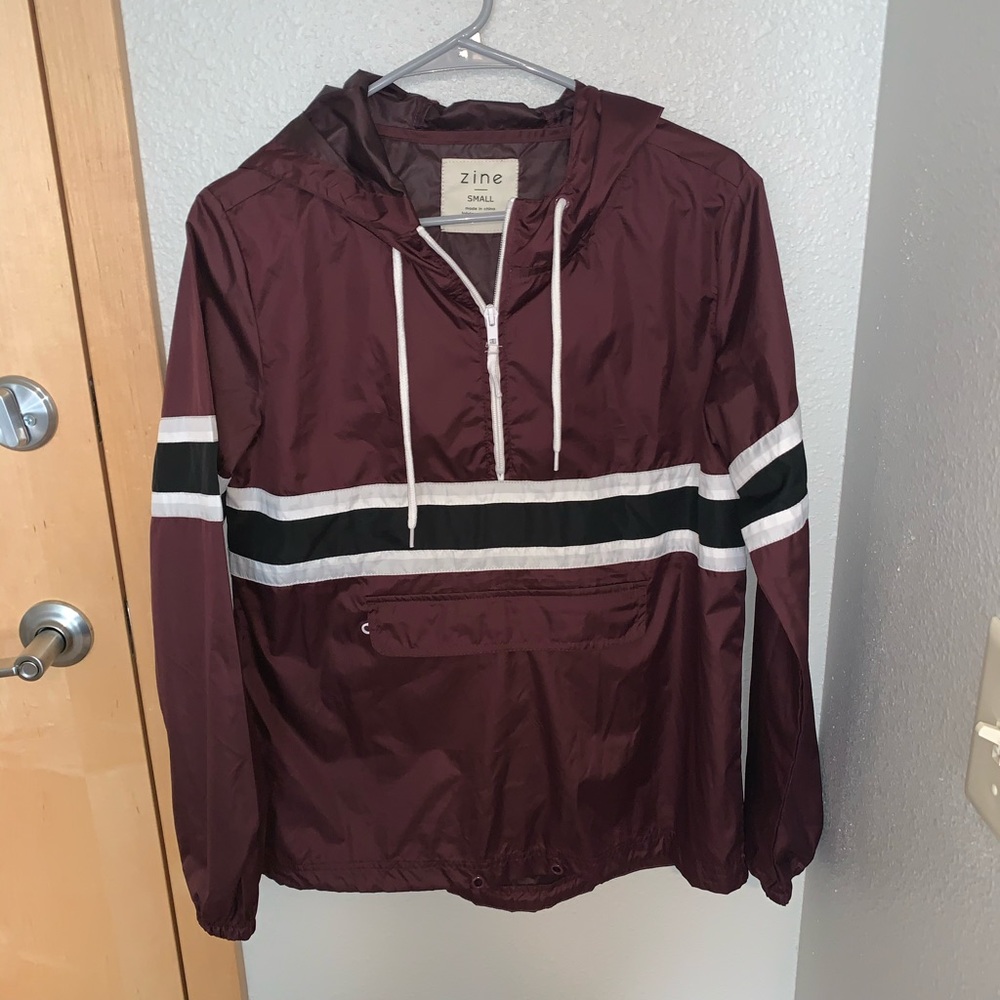 Striped windbreaker